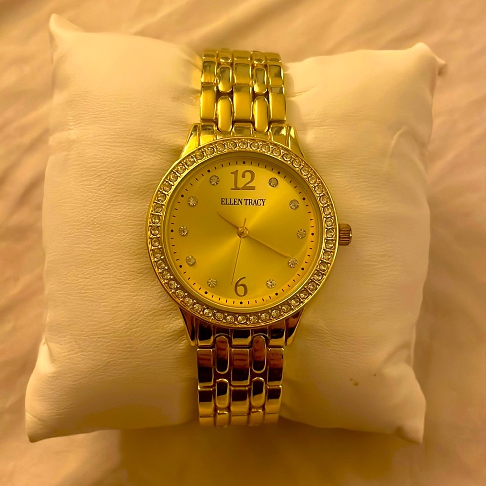 Gold Ellen Tracy Watch